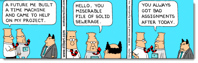 Morning Story and Dilbert